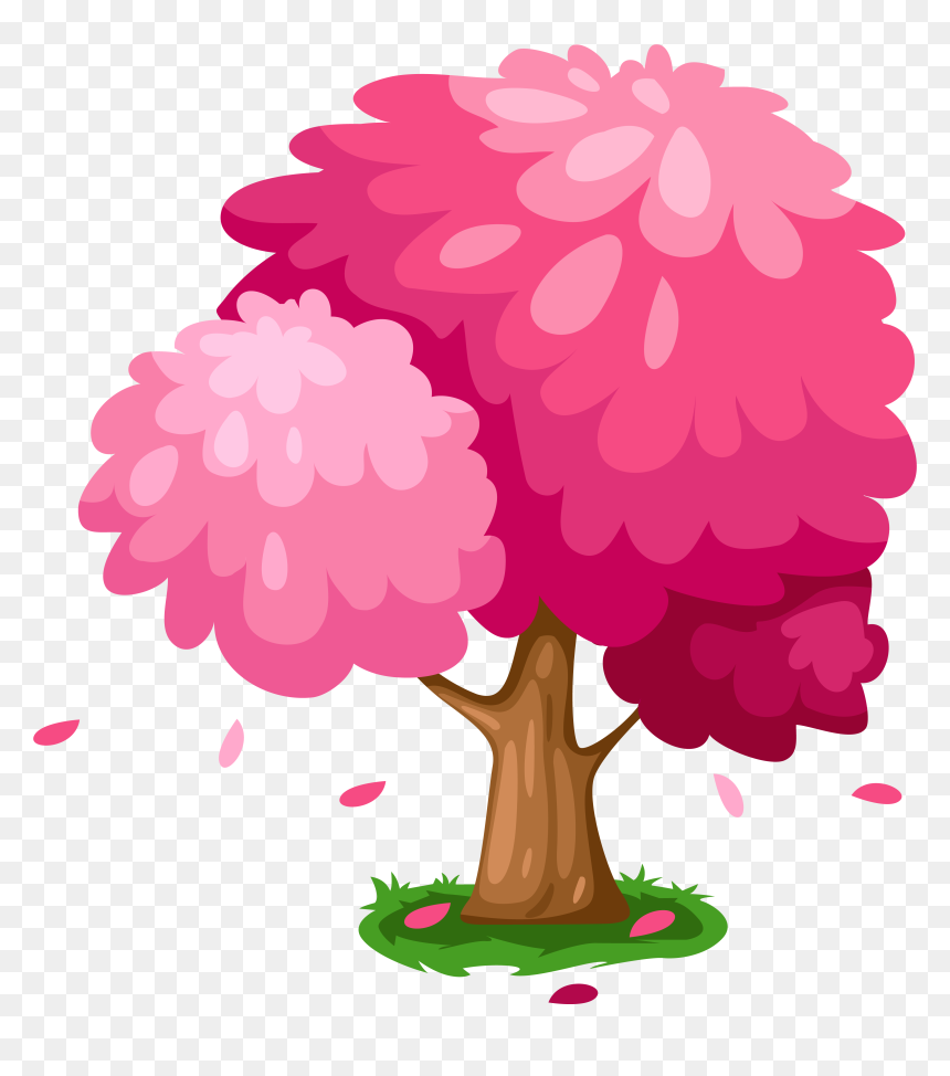 Cute Trees Clipart, HD Png Download - pink tree png