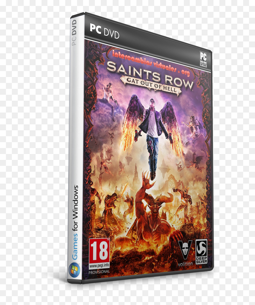 Saints Row Gat Out Of Hell Ps3, HD Png Download - saints row 4 png