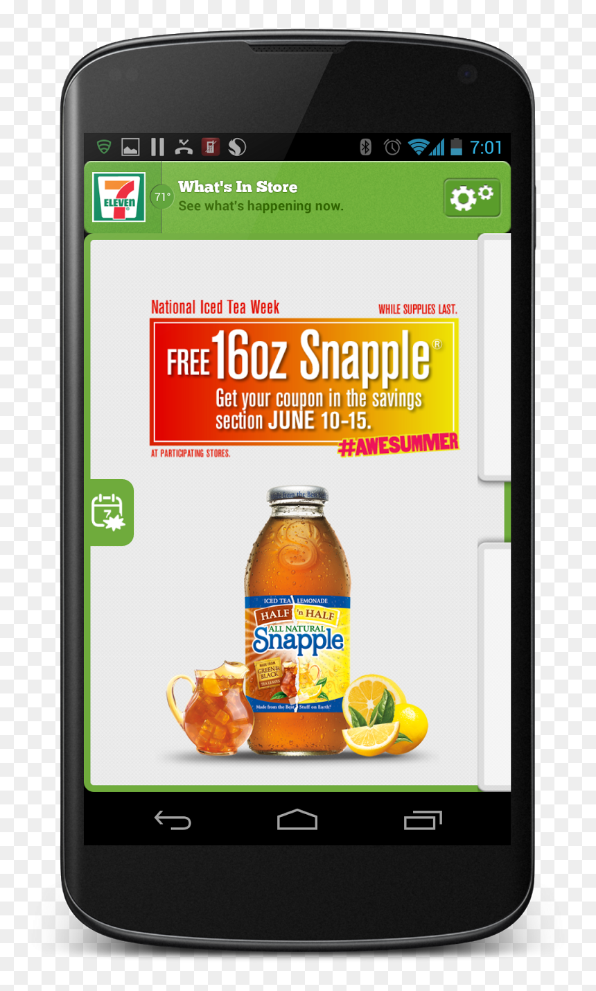 Smartphone, HD Png Download - snapple png