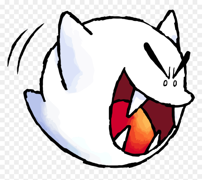 Big Boo Yoshi Island, HD Png Download - boo mario png