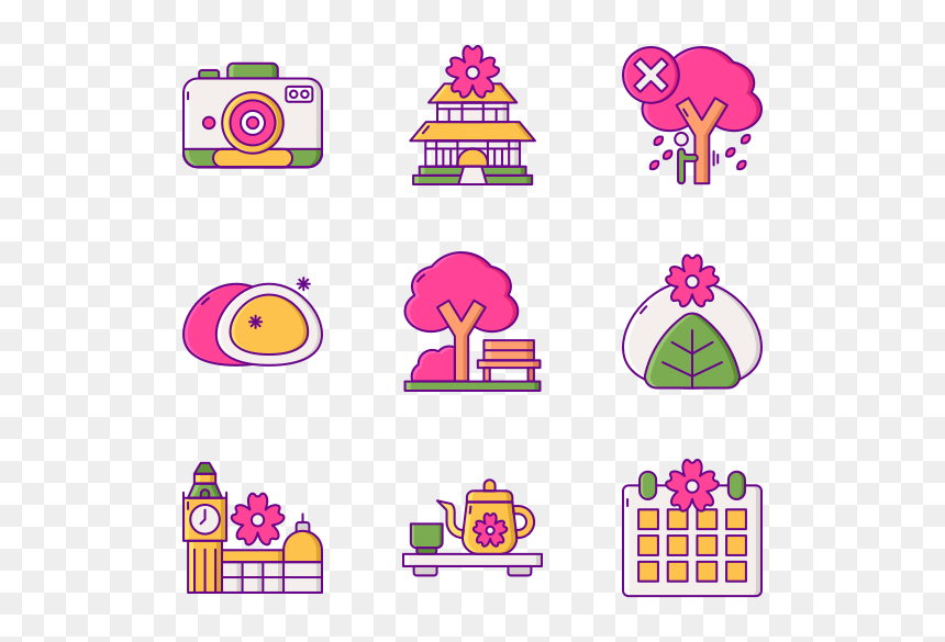 Clip Art, HD Png Download - cherry blossom vector png