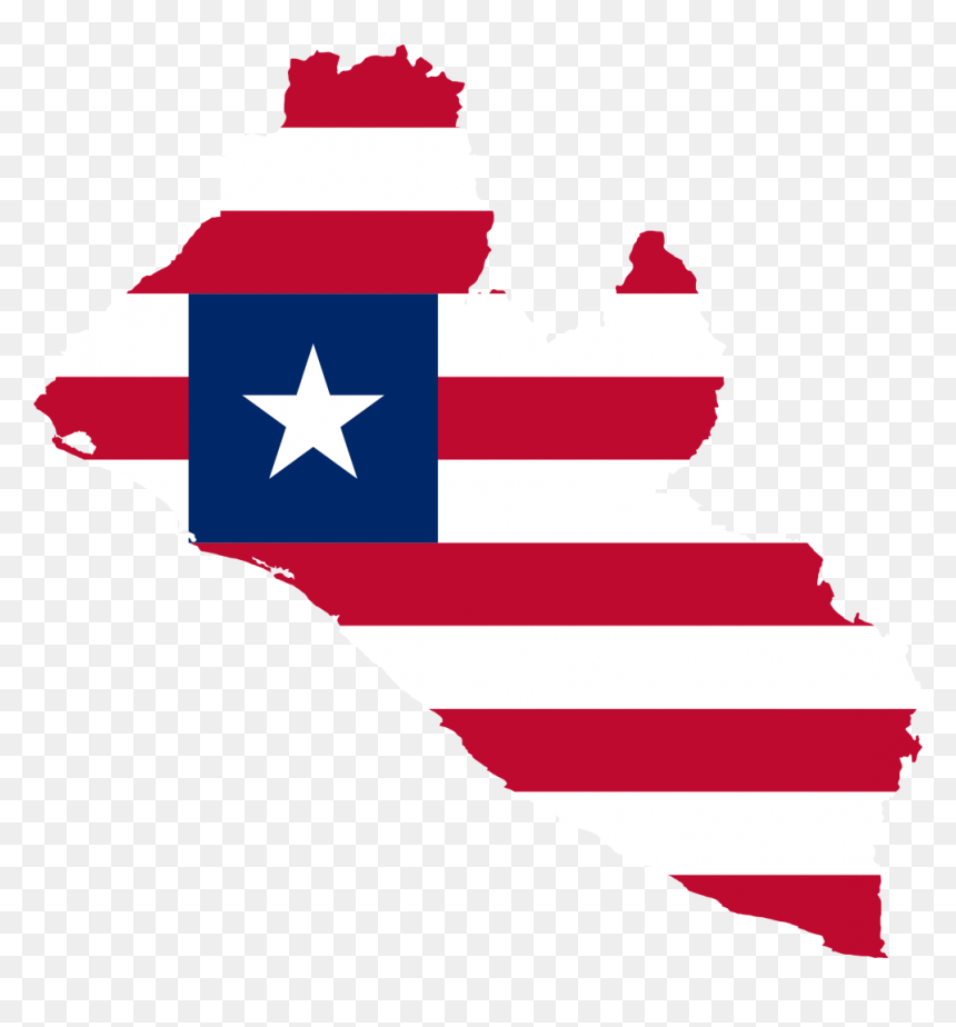 Liberia Map With Flag, HD Png Download - mark tuan png