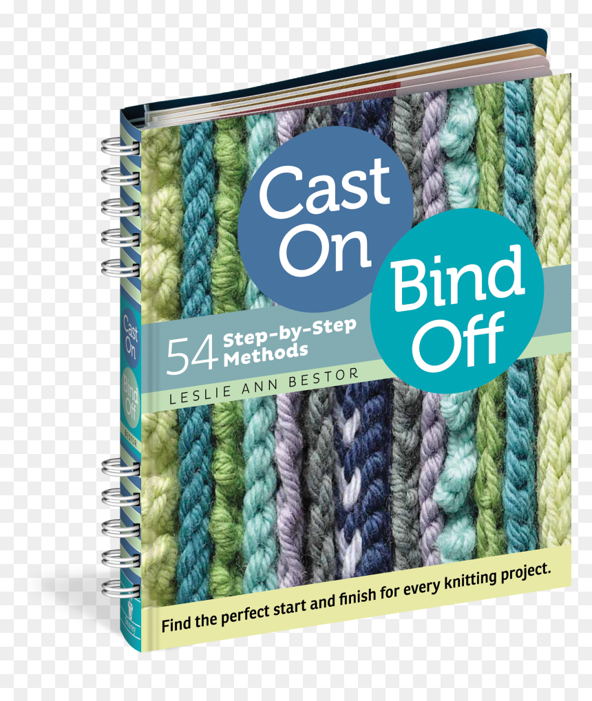 Cast On, Bind Off: 54 Step-by-step Methods; Find The, HD Png Download - spiral binding png