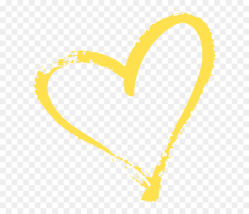 Transparent Yellow Hearts Png, Png Download - rustic heart png