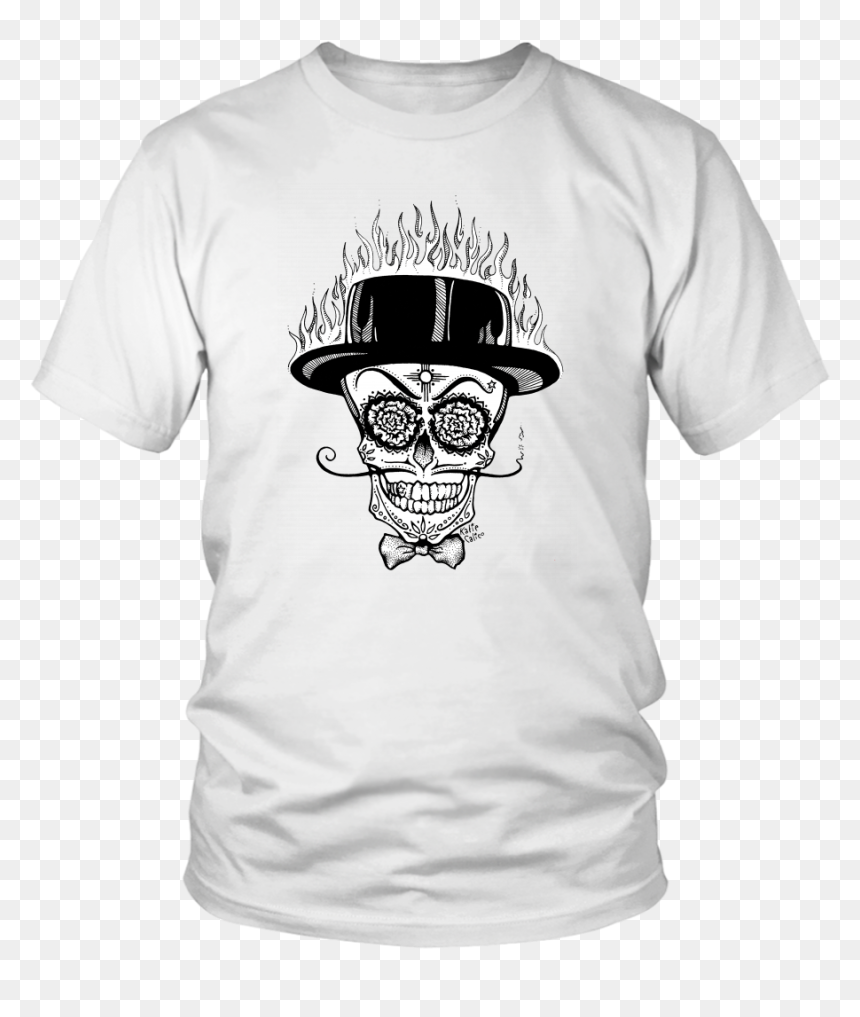 Original American Flag T Shirts, HD Png Download - fire skull png