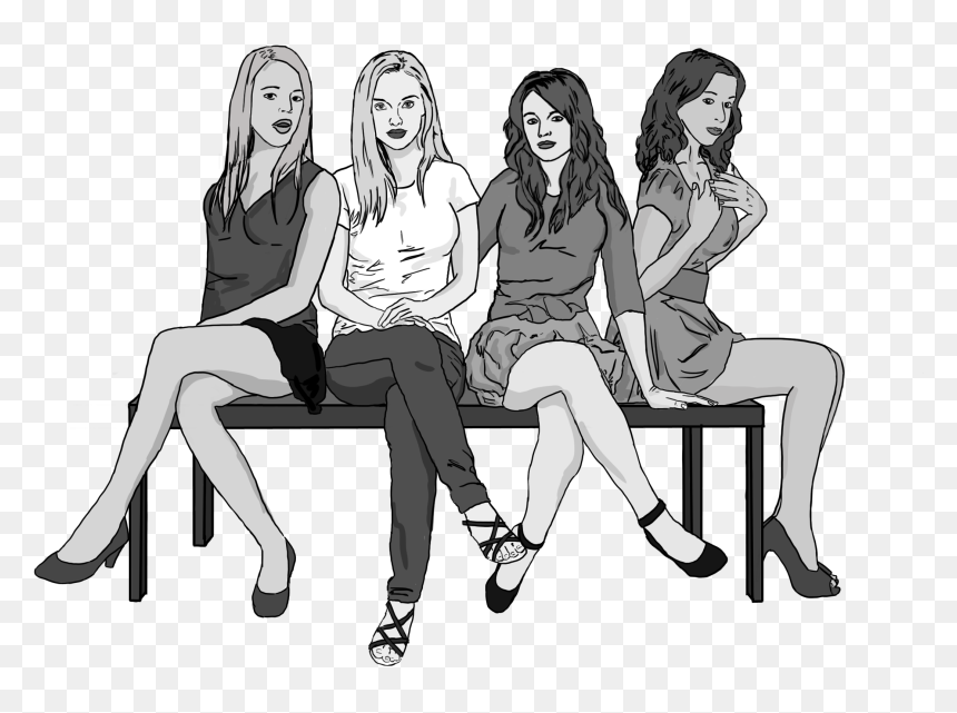 Sitting, HD Png Download - mean girls png
