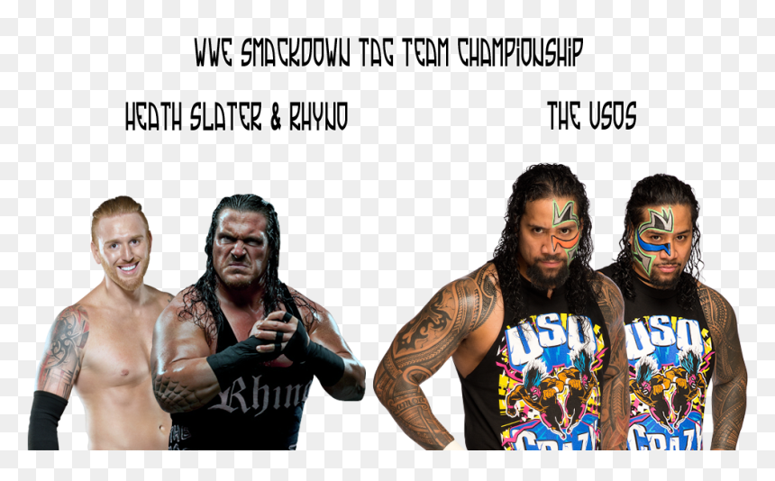 Wwe The Usos, HD Png Download - heath slater png