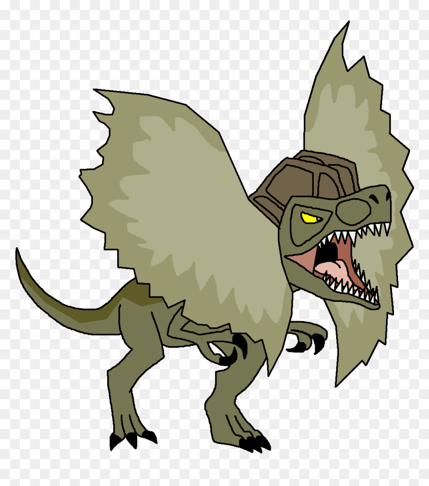 Cartoon Dilophosaurus, HD Png Download - dilophosaurus png