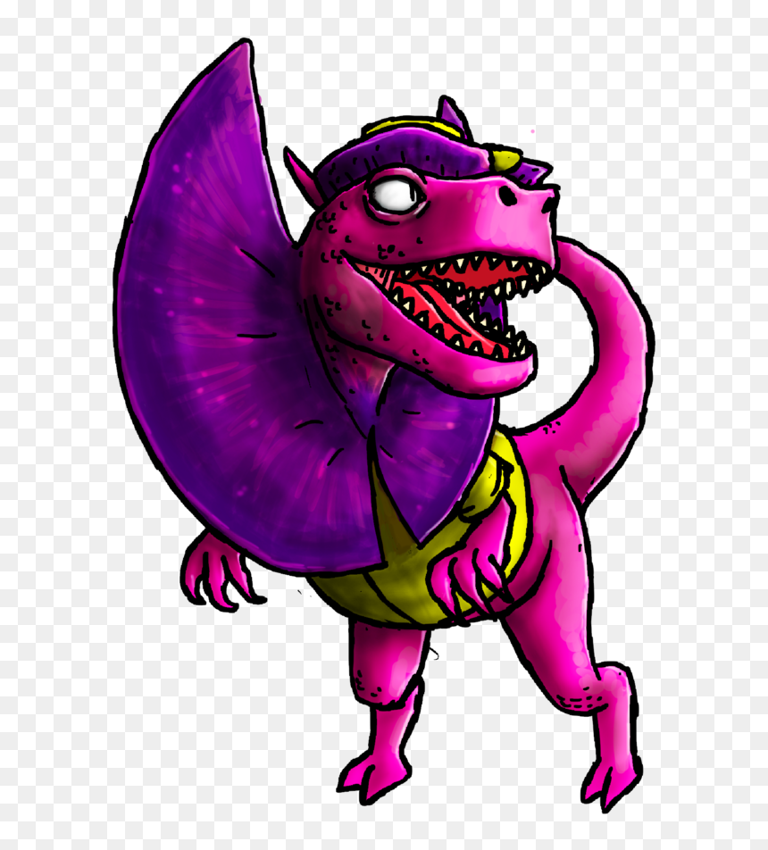 Cartoon, HD Png Download - dilophosaurus png