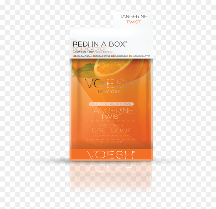 Voesh Pedi In A Box Deluxe 4 Step Service In Vitamin, HD Png Download - tangerine png