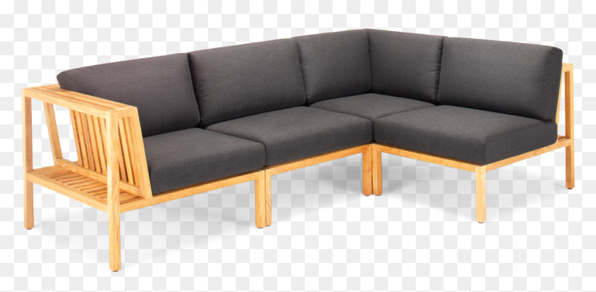 Transparent Couch Outdoor Clipart - Coffee Table, HD Png Download - wooden sofa png