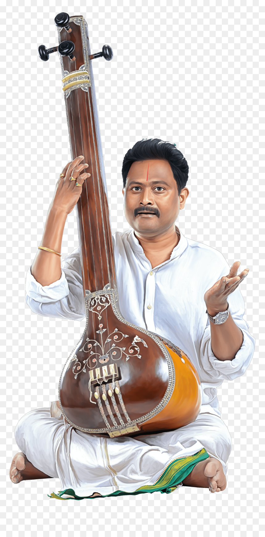 Online Music Classes - Samaveda Music Academy, HD Png Download - tambura png