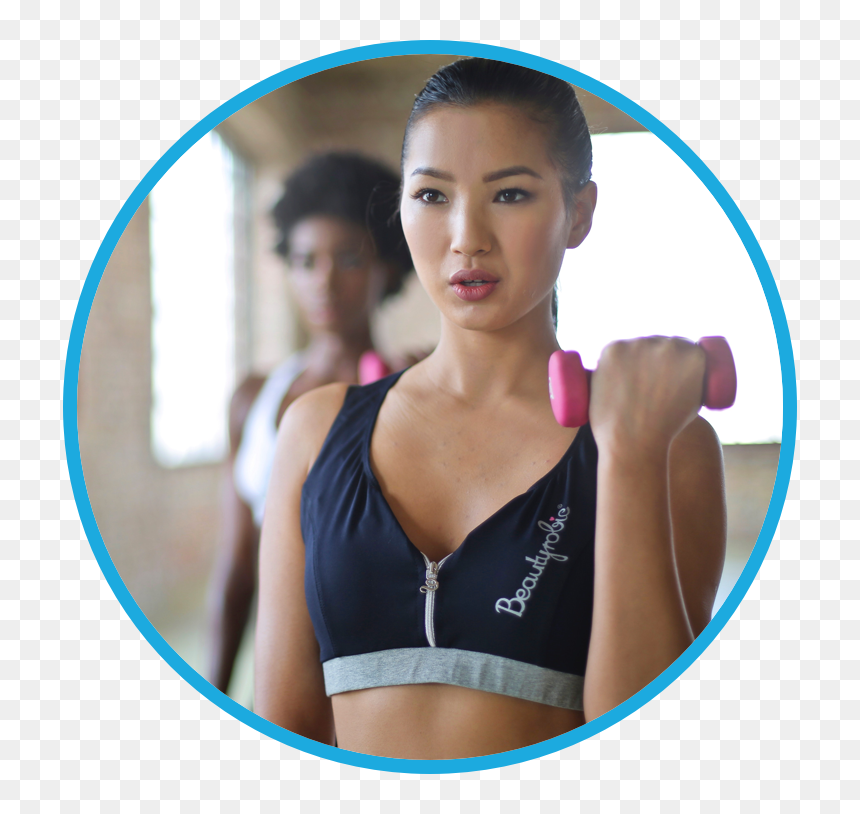 Active Aerobics Athlete - Asian Working Out, HD Png Download - aerobics png