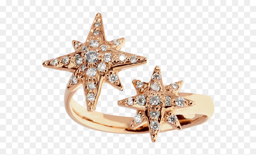 Stylish Golden Ring - Engagement Ring, HD Png Download - golden ring png