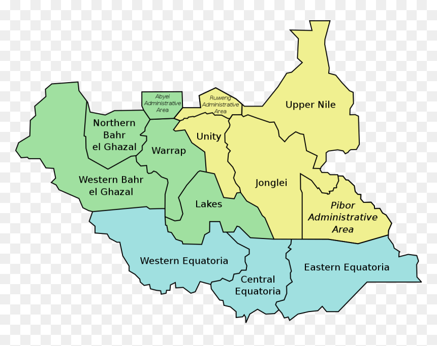 South Sudan Ten States, HD Png Download - tambura png
