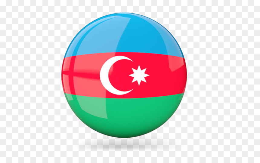 Azerbaijan Car Import Export - Azerbaijan Flag Icon Png, Transparent Png - dubai flag png