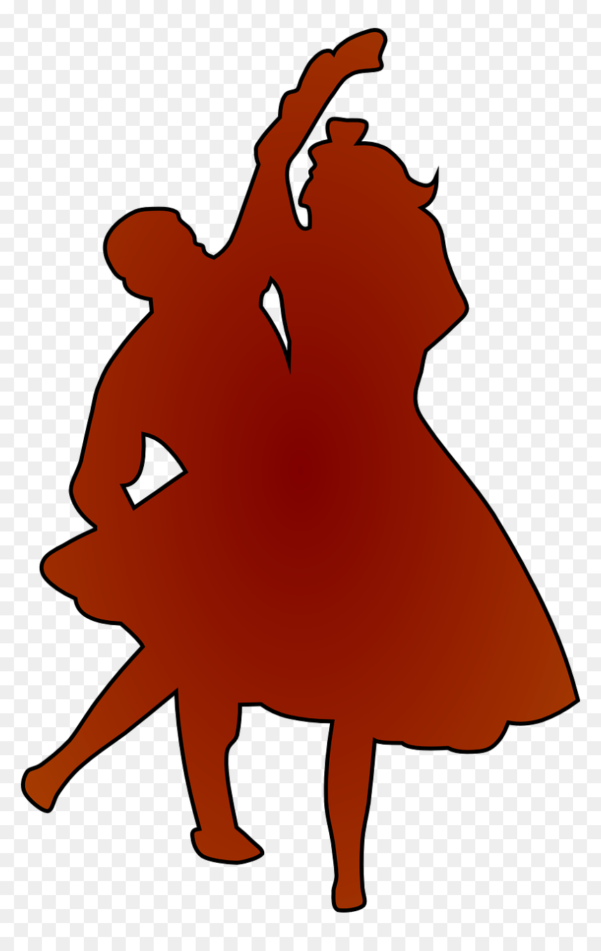 Promise Day Romantic Couple - Silhouette Salsa Dance Png, Transparent Png - couple images png
