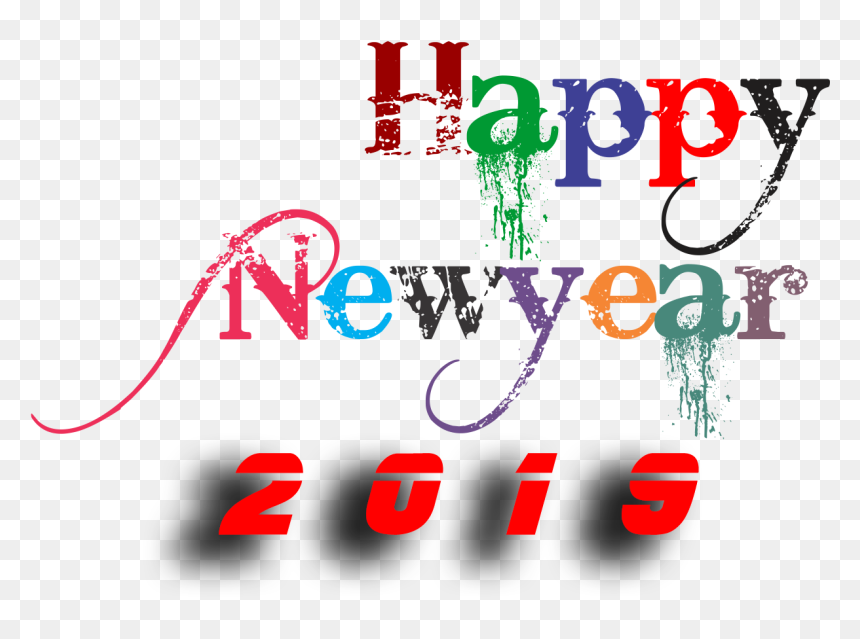 #followme #happynewyear #hapynewyear2k19 #2k19 #2019, HD Png Download - happy newyear png