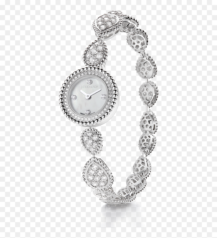 Boucheron Watch White Gold, HD Png Download - watch.png