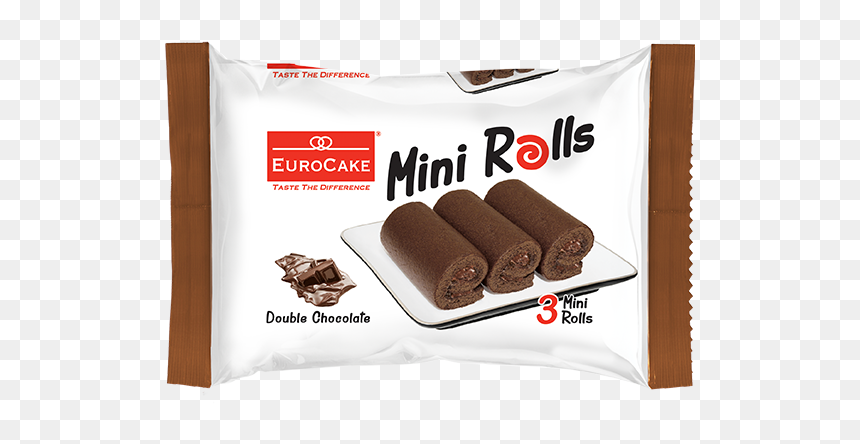 Eurocake 3pc Mini Rolls Double Chocolate - Chocolate, HD Png Download - chocolate png images