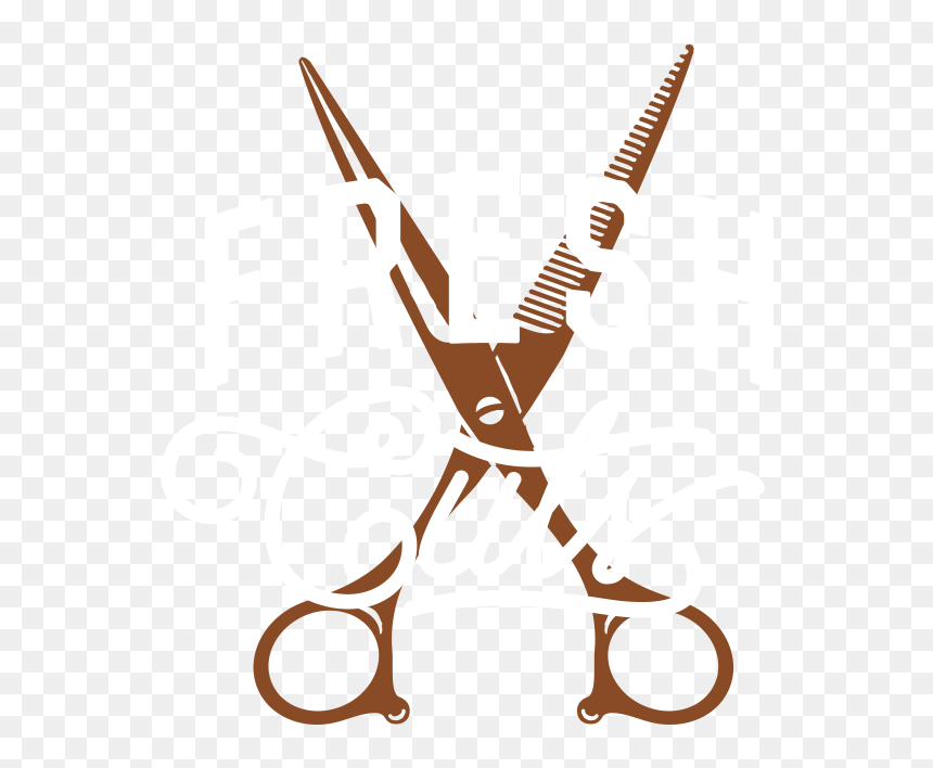 Fresh Cuts - Scissors, HD Png Download - hair cutting png