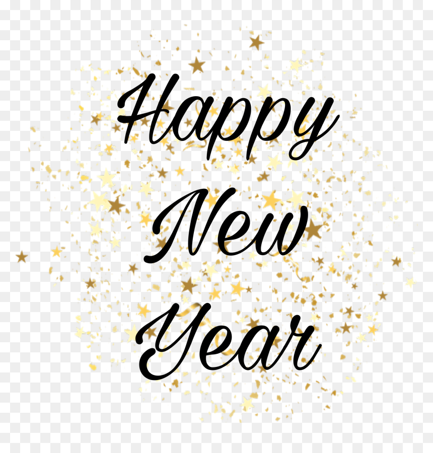 Happy New Year 🎉 - Calligraphy, HD Png Download - happy newyear png