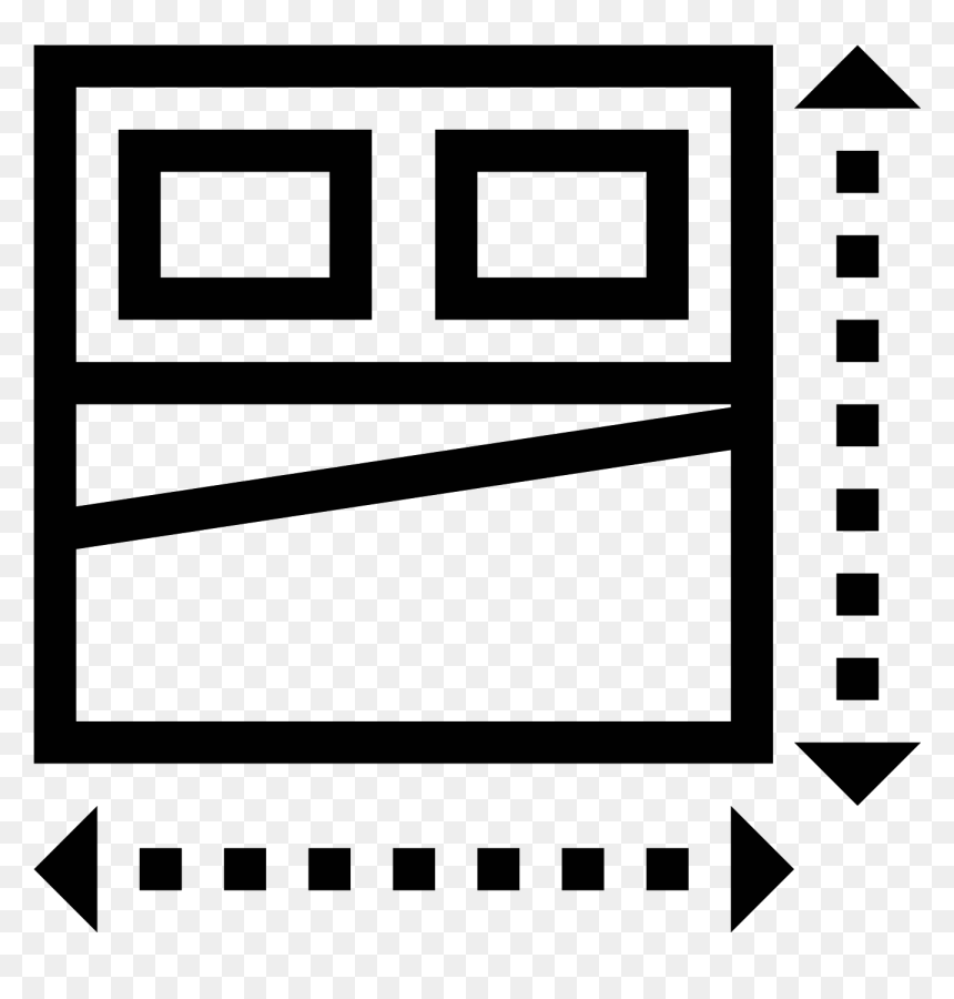 Bed Size Icon - Clip Art, HD Png Download - size icon png