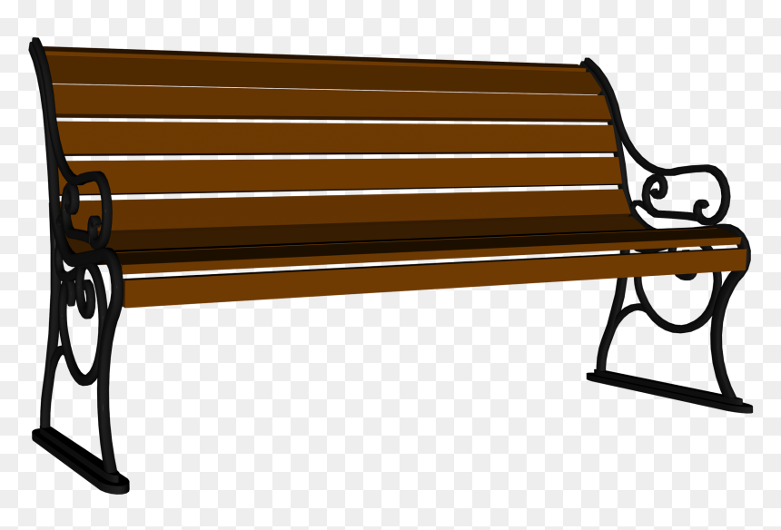Bench Clipart Wooden Sofa - Clipart Bench, HD Png Download - wooden sofa png