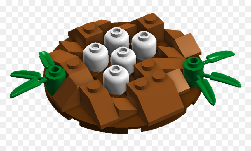 Nest Clipart Dino - Lego Instruction Dinosaur Nest, HD Png Download - nest clipart png