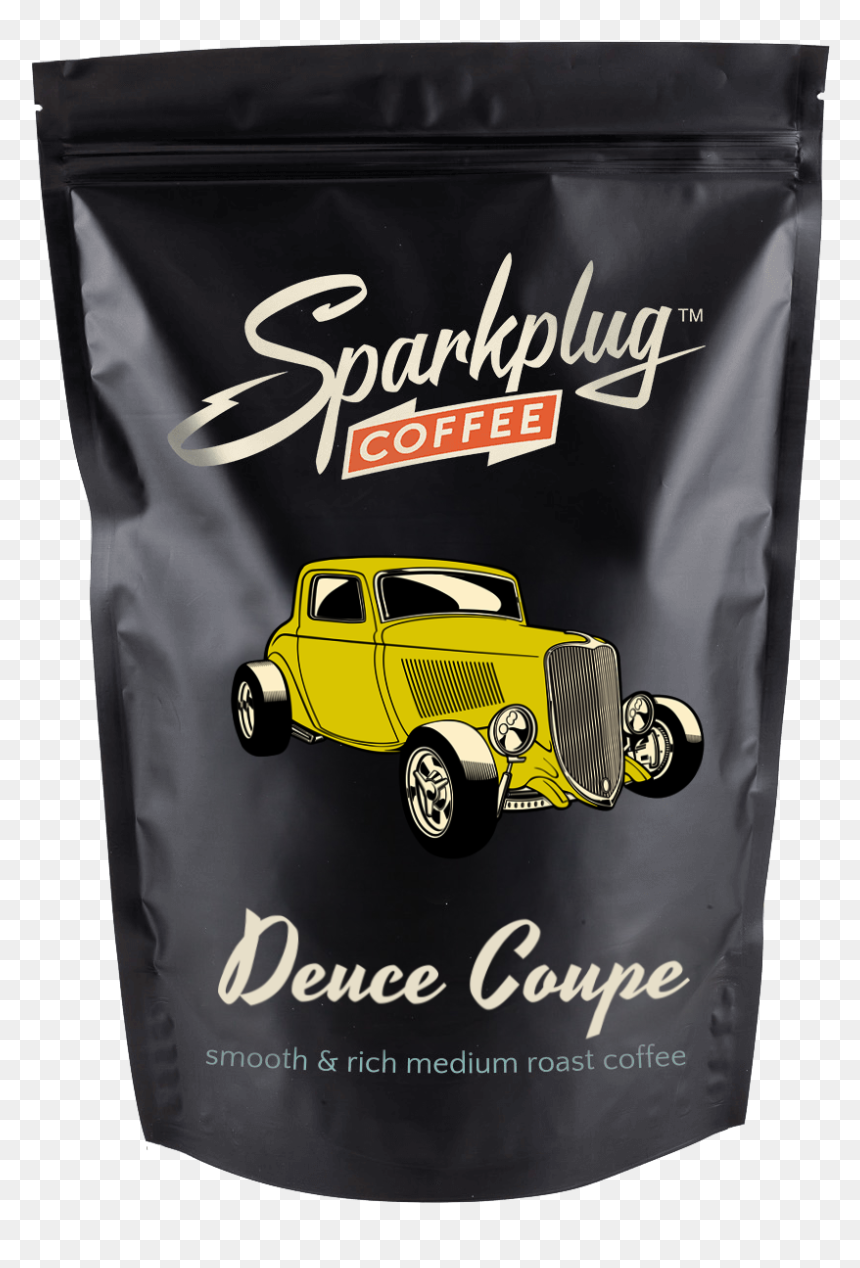 Deucecoupe Blend Medium Roast Sparkplug Coffee Supercustom - Antique Car, HD Png Download - car blast png