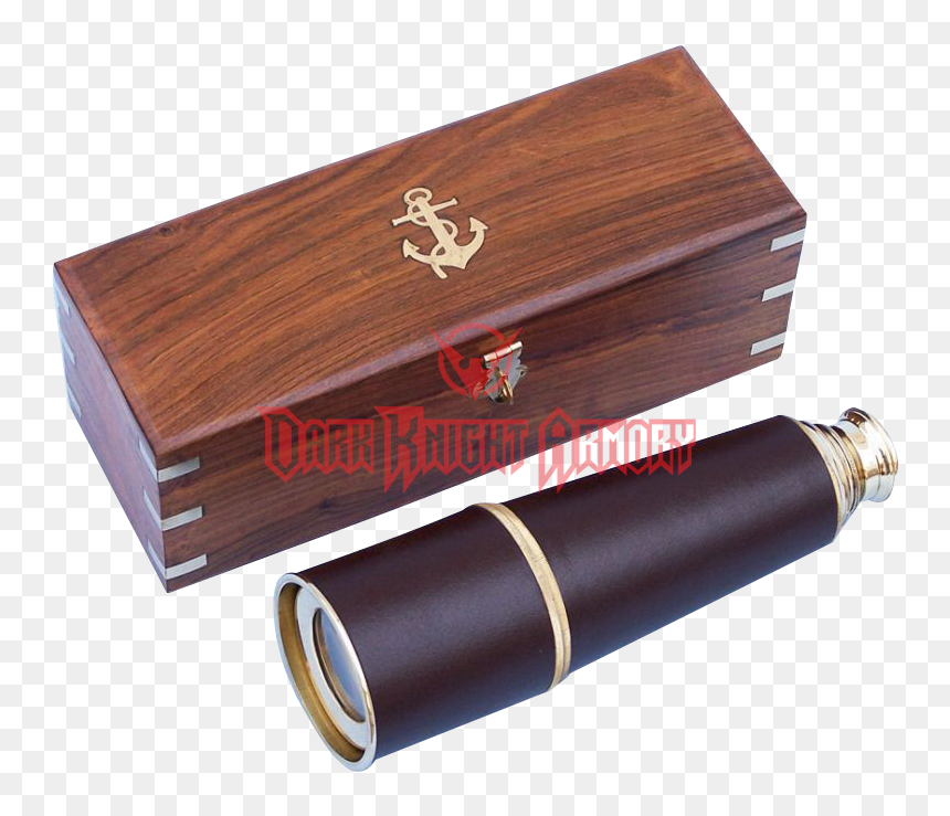 Admirals Brass And Leather Spyglass - Simpson Sea Captain With Telescope, HD Png Download - spyglass png