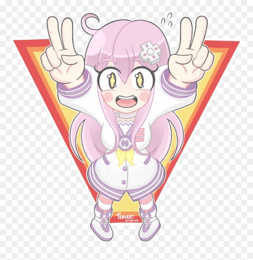 Cute Victory Sign Nepgear - Cartoon, HD Png Download - victory sign png