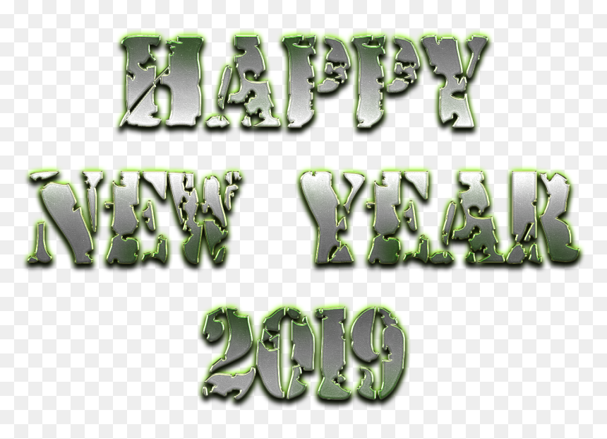 Happy New Year Png 2019 Png Clipart Background - Portable Network Graphics, Transparent Png - new year background png