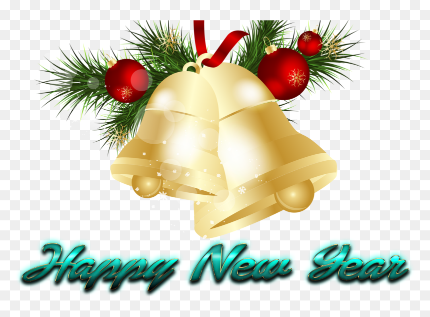Happy New Year Png Free Background - Christmas Jingle Bell Png, Transparent Png - new year background png