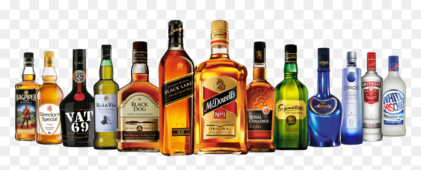 Bottle Line Up - Indian Whisky, HD Png Download - diageo logo png