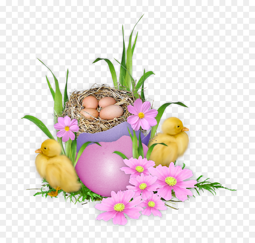 Frohe Ostern Wünsche, HD Png Download - nest clipart png