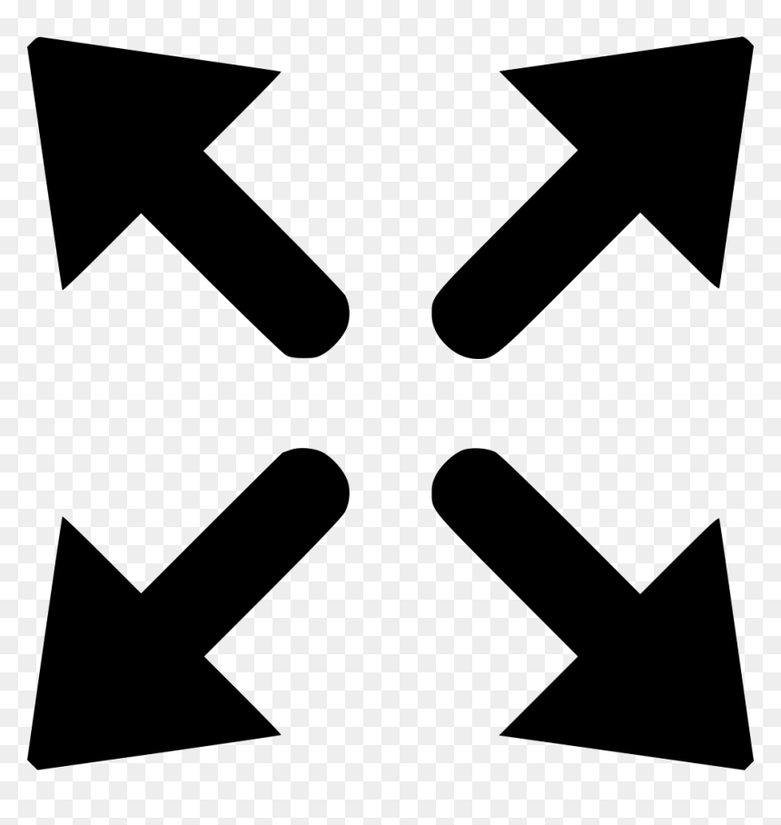 Function Full Size Window Comments - Arrow Full Screen Icon, HD Png Download - size icon png