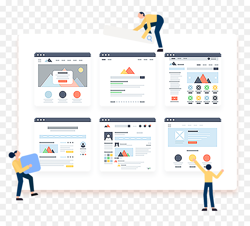 Website Templates Illustration, HD Png Download - shopify png