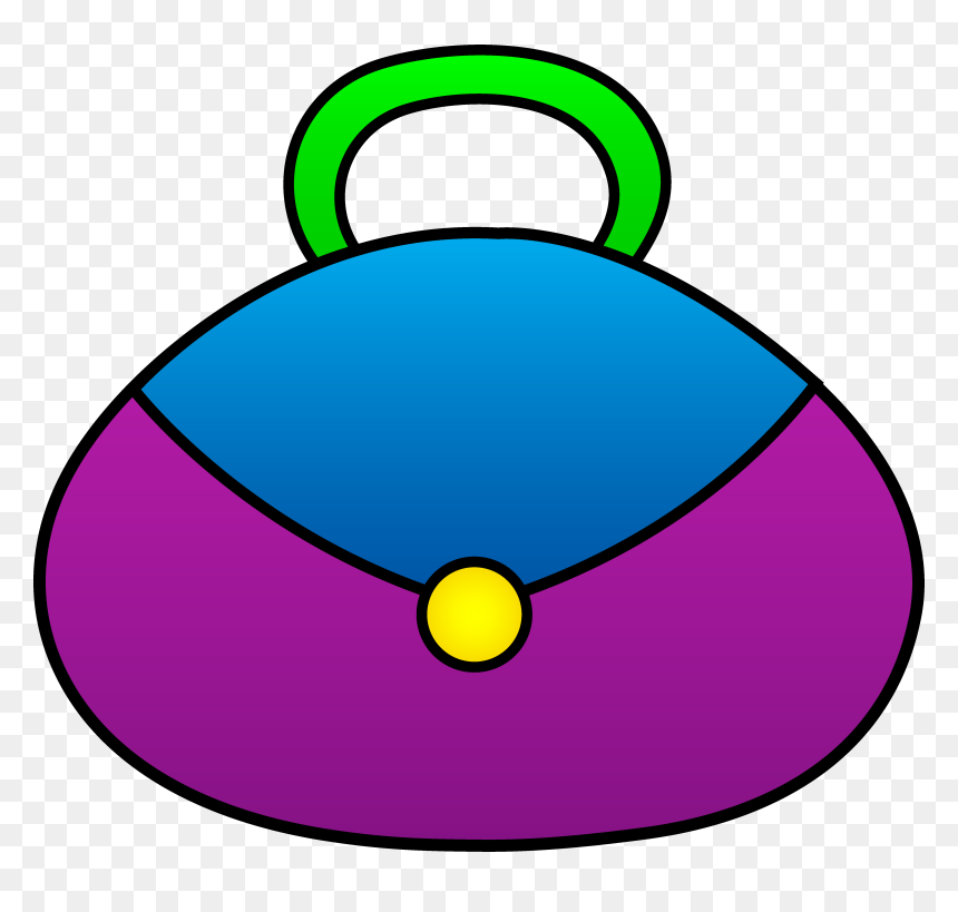 Transparent Purse Clipart Png - Purple Purse Clip Art, Png Download - bag clipart png