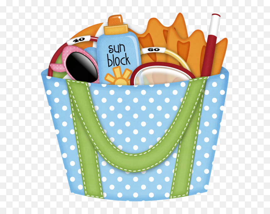 Pinterest Clip Art - Beach Bag Clipart, HD Png Download - bag clipart png
