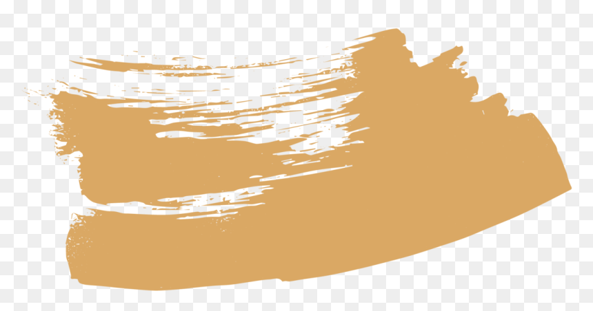 Gold Paint Stroke - Illustration, HD Png Download - gold paint stroke png