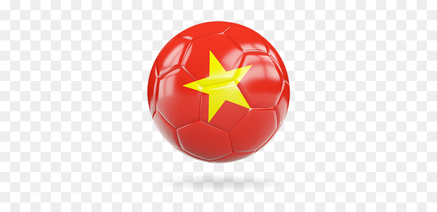 Glossy Soccer Ball - Vietnam Flag Ball Png, Transparent Png - soccer icon png