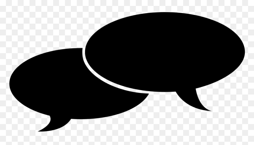 Talk Logo Black, HD Png Download - talk icon png