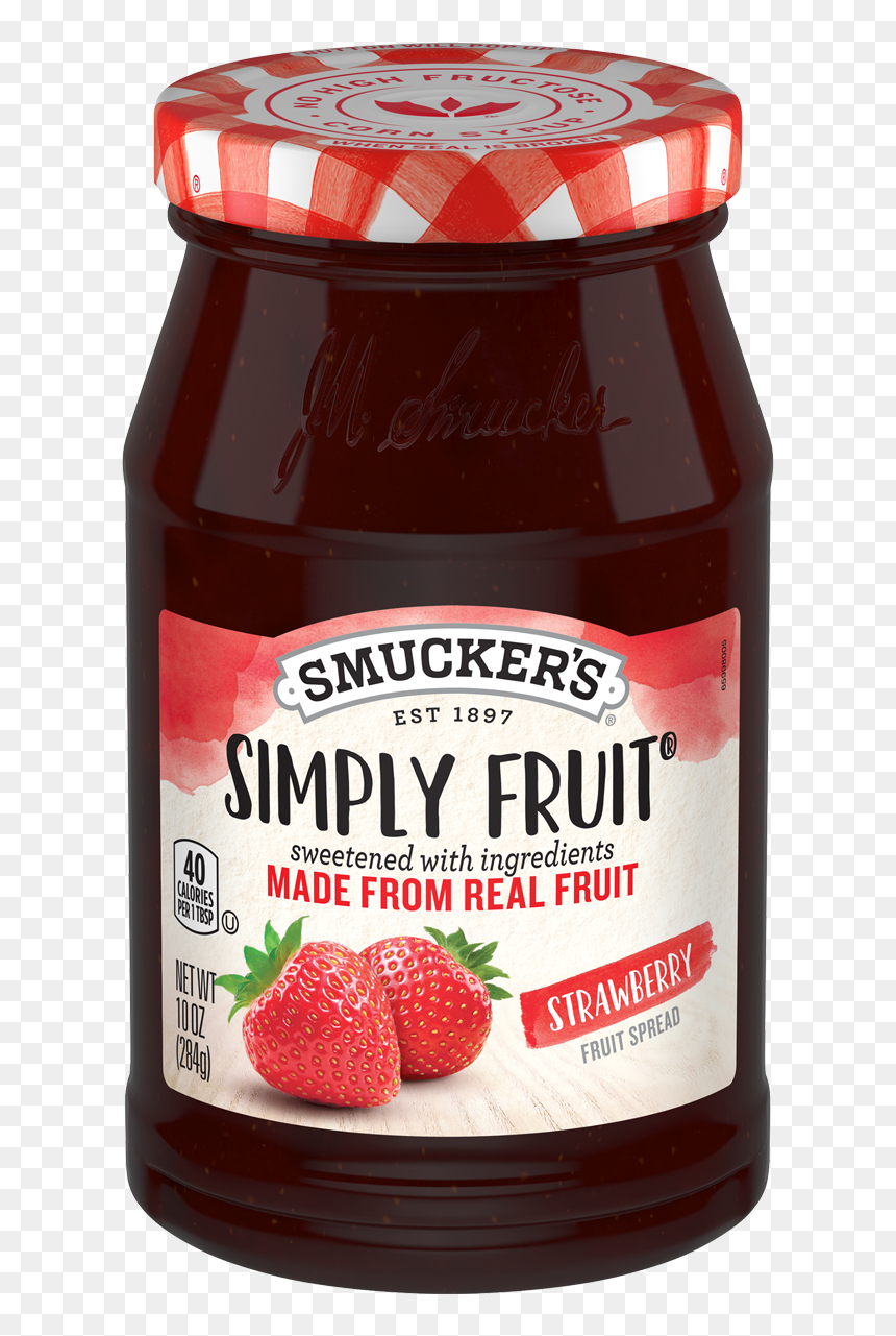 Smuckers Simply Fruit Strawberry, HD Png Download - strawberry png images