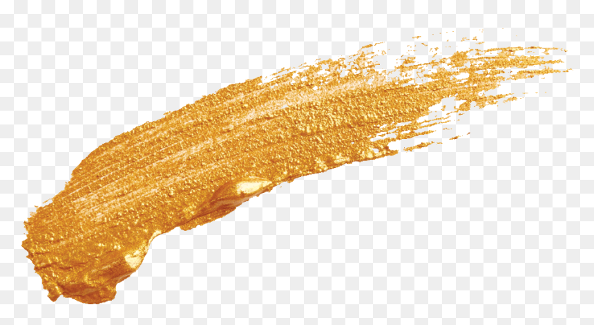 Gold Paint Stroke - Tints And Shades, HD Png Download - gold paint stroke png