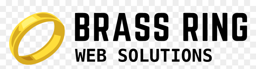 Brass Ring Web Solutions Logo - Black-and-white, HD Png Download - web solutions png
