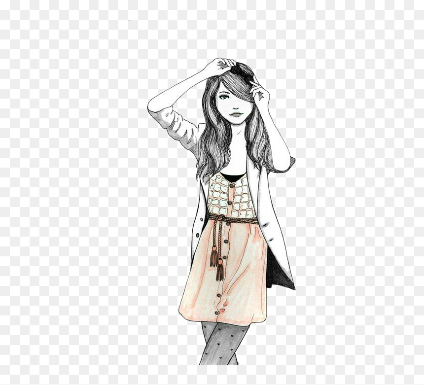 Thumb Image - Fashion Girls Drawing, HD Png Download - chicas png