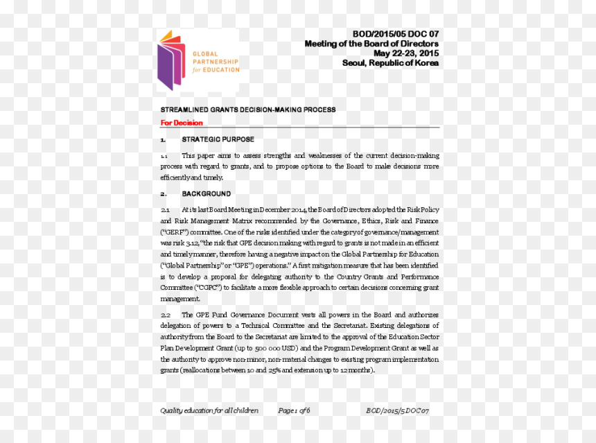 Global Partnership For Education, HD Png Download - decision png
