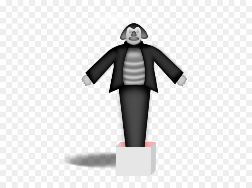 Vector Graphics Of Clown With Shadow - Matryoshka Doll, HD Png Download - cross shadow png