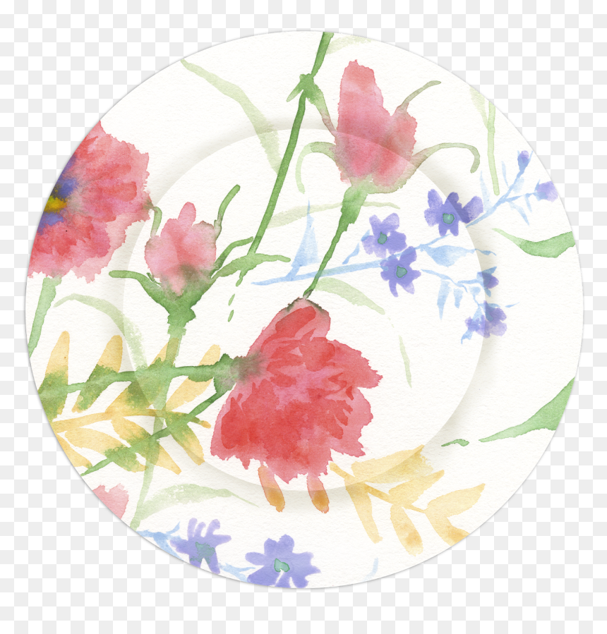 Ff1664 Watercolor Summer Garden, HD Png Download - watercolor peonies png